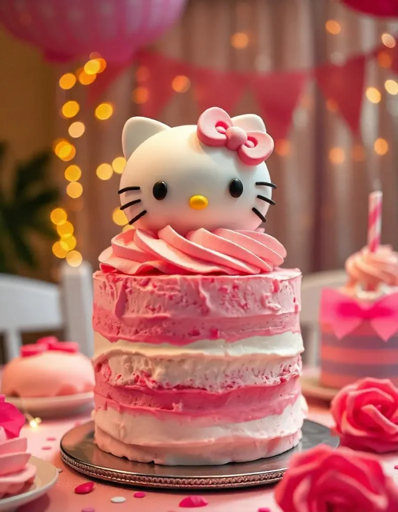 hello kitty ice cream cake