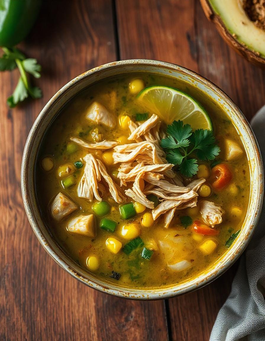 GREEN CHILI CHICKEN SOUP