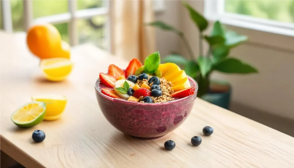 tropical smoothie acai bowl