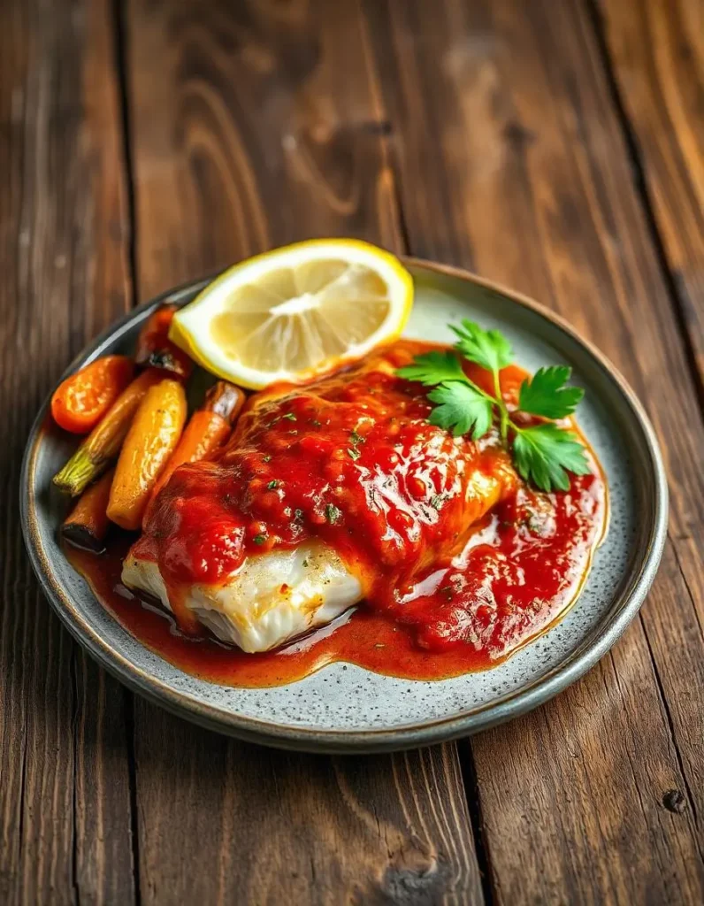 recipe halibut marinara sauce